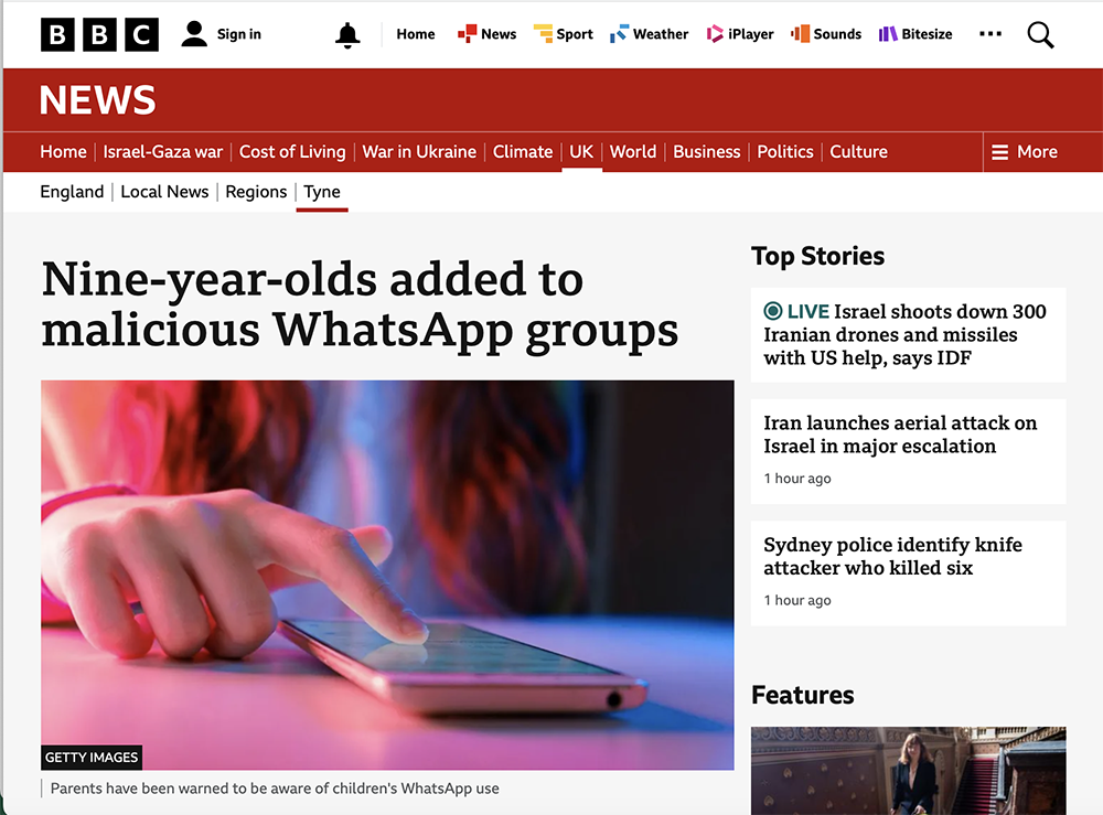 BBC malicious WhatsApp Group