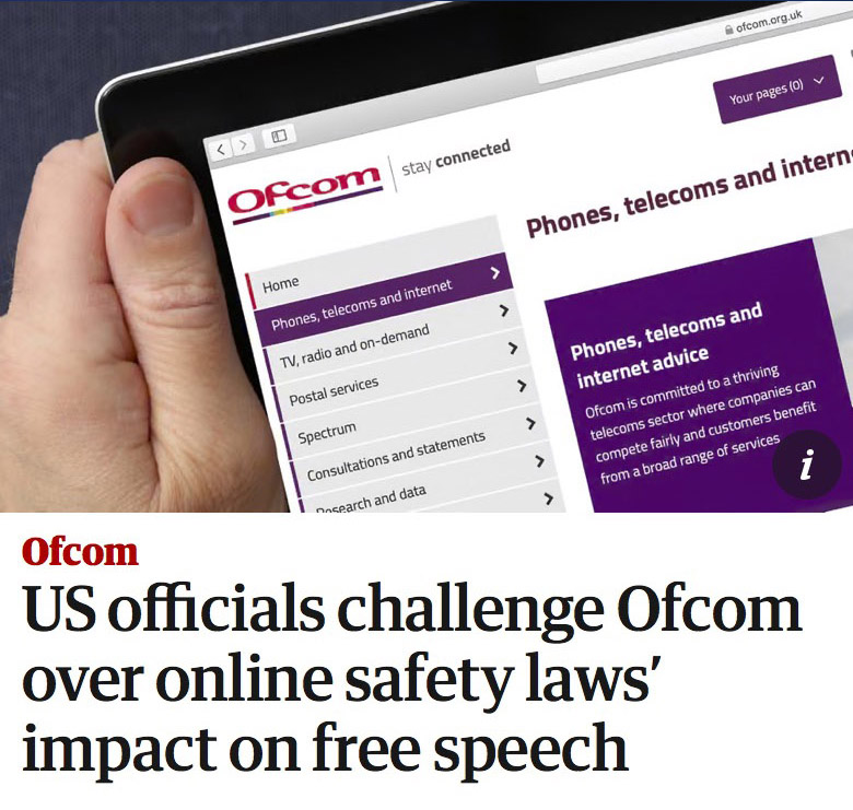 US official challenges Ofcom